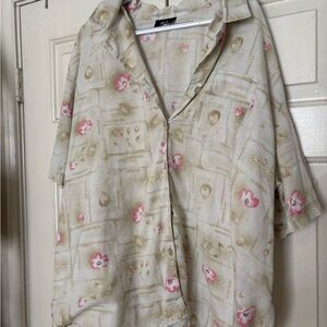 Women’s Floral Button-Up Shirt